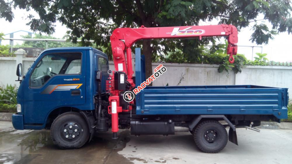 Bán xe tải Kia K165 gắn cẩu Unic 2 tấn 3, đoạn URV230, liên hệ mua xe trả góp 0936127807-2