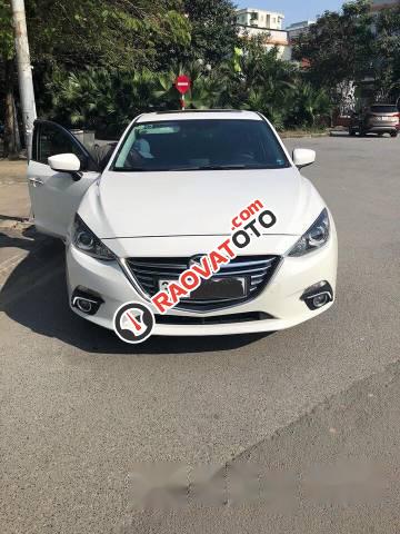 Bán Mazda 3 sản xuất 2015, màu trắng, giá chỉ 605 triệu-0