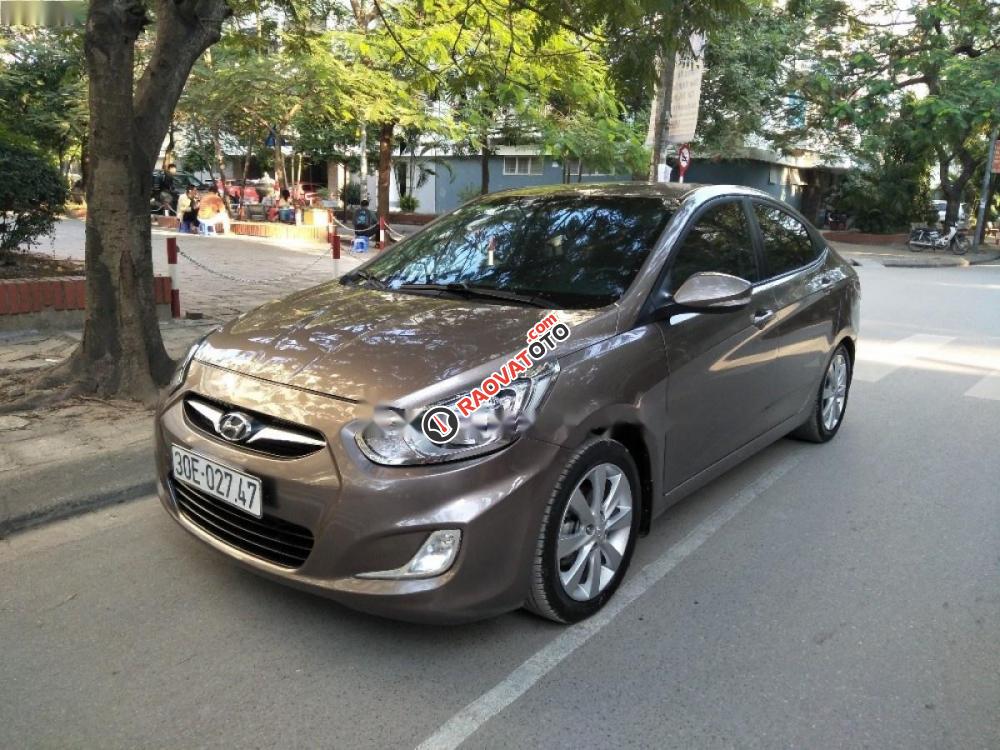 Cần bán Hyundai Accent 1.4 AT đời 2011, màu nâu, nhập khẩu -0