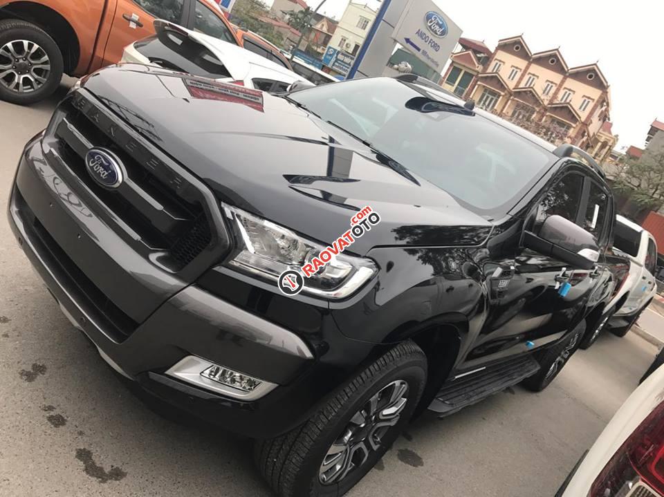 Cần bán xe Ford Ranger Wildtrak 2.2 đời 2017, màu đen, nhập khẩu, 825tr-4