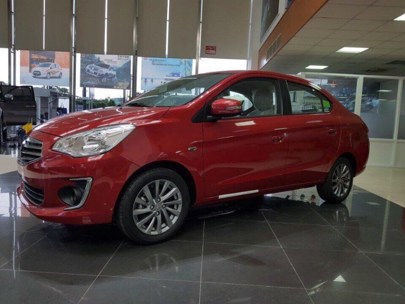 Bán xe Mitsubishi Attrage đời 2017, màu đỏ, nhập khẩu chính hãng-2