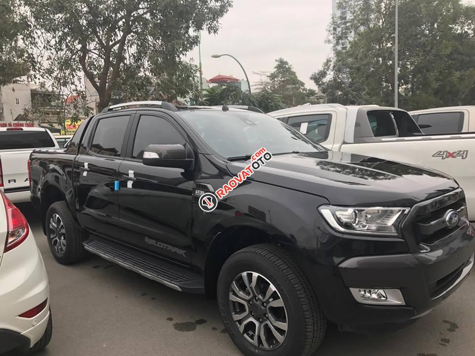 Cần bán xe Ford Ranger Wildtrak 2.2 đời 2017, màu đen, nhập khẩu, 825tr-3