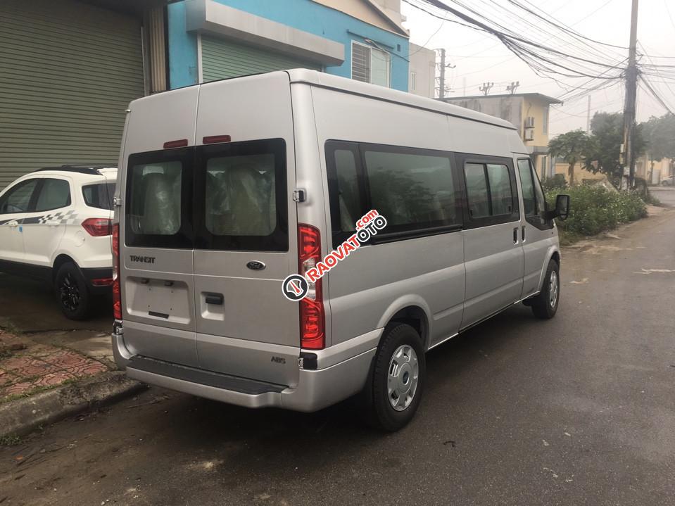 Bán Ford Transit Mid đời 2018, màu bạc-1