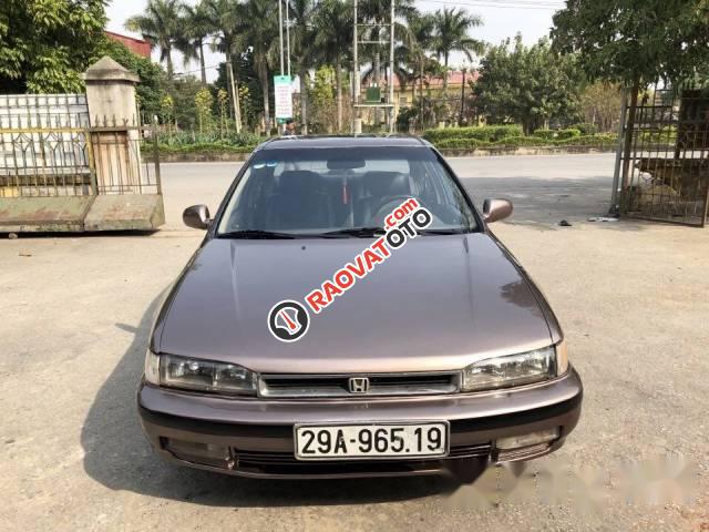 Cần bán gấp Honda Accord đời 1990, màu nâu, giá chỉ 93 triệu-0