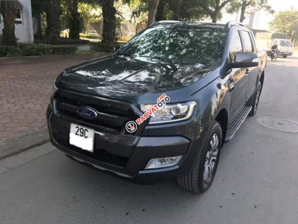 Bán Ford Ranger Wildtrak 3.2L 4x4 AT đời 2015, màu xám, nhập khẩu -2