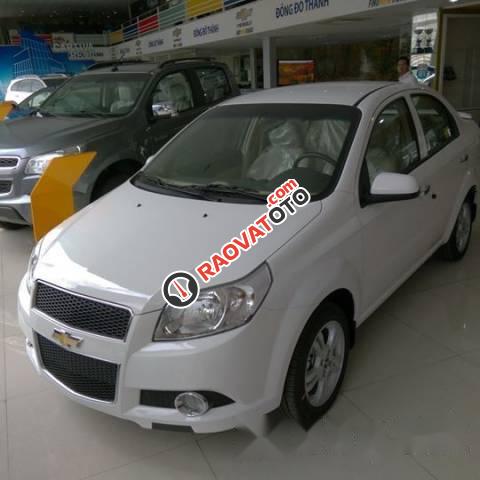 Bán Chevrolet Aveo LT đời 2017, màu trắng, giá 459tr-4
