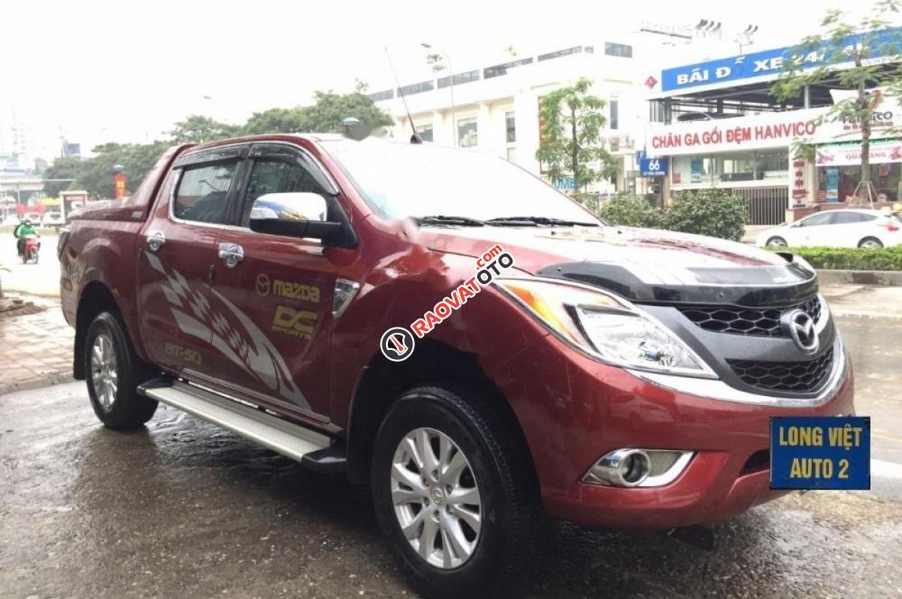 Cần bán Mazda BT 50 2.2L 4x2 AT đời 2015, màu đỏ, nhập khẩu nguyên chiếc số tự động, giá 528tr-1