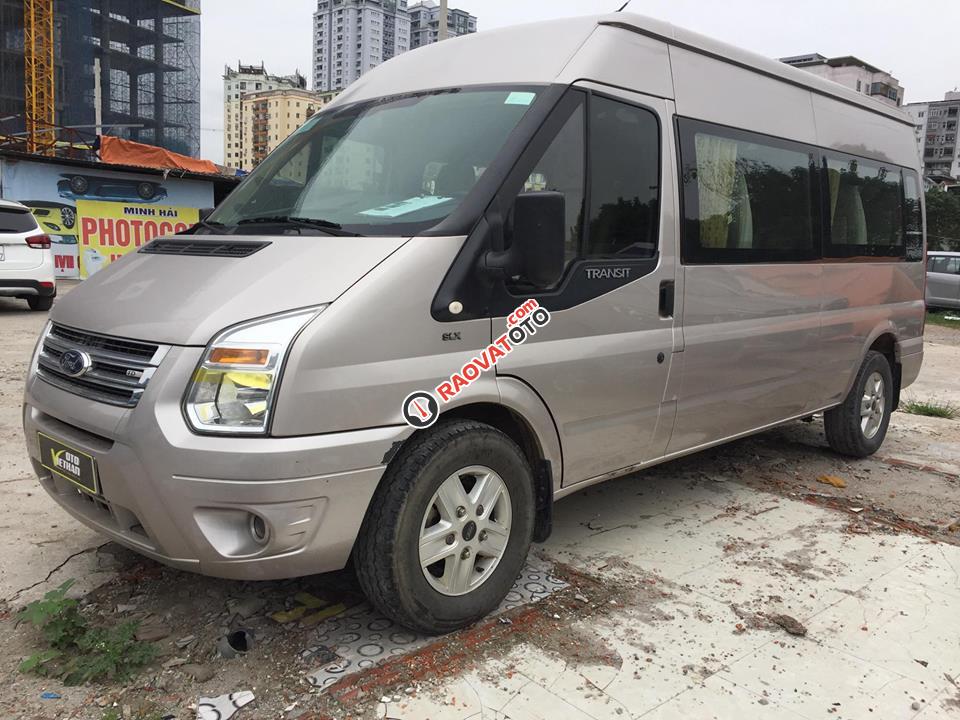 Bán Ford Transit Luxury đời 2014, màu bạc, giá tốt-2