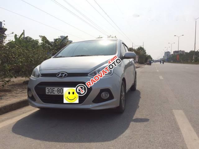 Bán ô tô Hyundai Grand i10 đời 2015, màu bạc, xe nhập xe gia đình-1