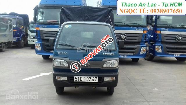 Bán xe tải Ben tải trọng 750kg, bán xe tải máy xăng Thaco Towner 800 đời 2017-3