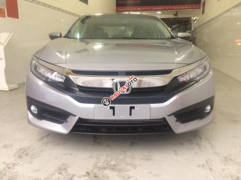 Bán xe Honda Civic 1.5 VTEC Turbo đời 2017, màu bạc, nhập khẩu, 898tr-0