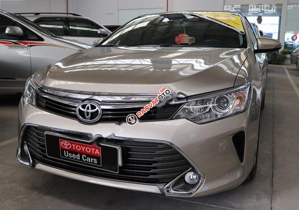 Bán Toyota Camry 2.5Q đời 2015, màu nâu-1