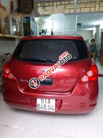 Bán xe Nissan Tiida đời 2008, màu đỏ-1