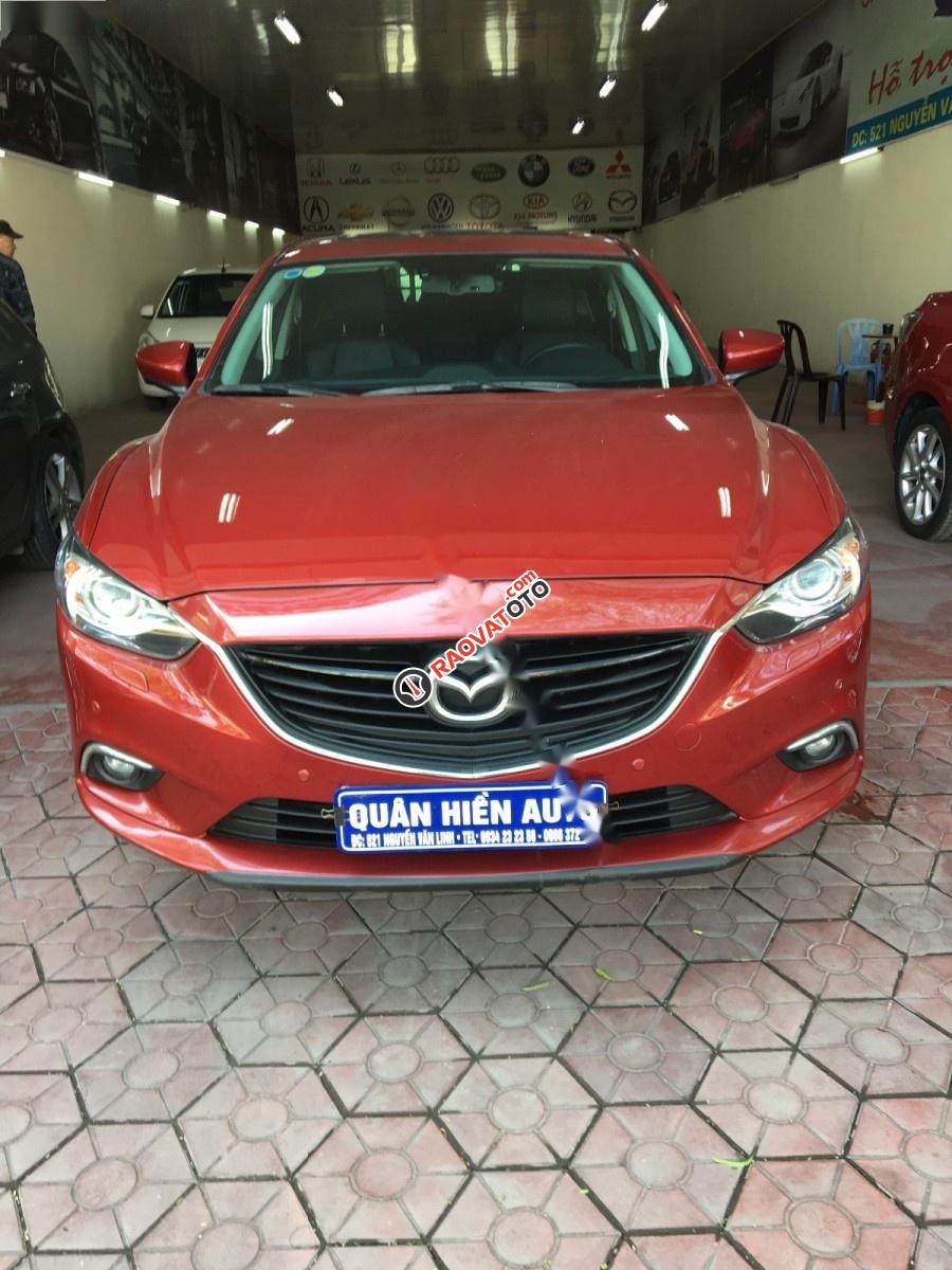 Cần bán lại xe Mazda 6 đời 2015, màu đỏ-4