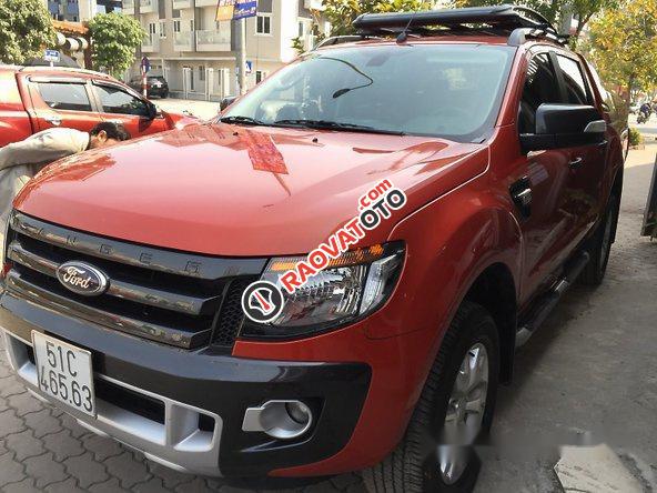 Bán xe Ford Ranger Wildtrak 2.2 đời 2014, màu đỏ, nhập khẩu-1