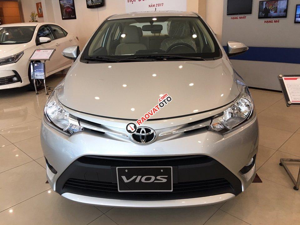 Cần bán xe Toyota Vios 1.5G sản xuất 2017, màu bạc, đủ màu giao ngay trong ngày-8