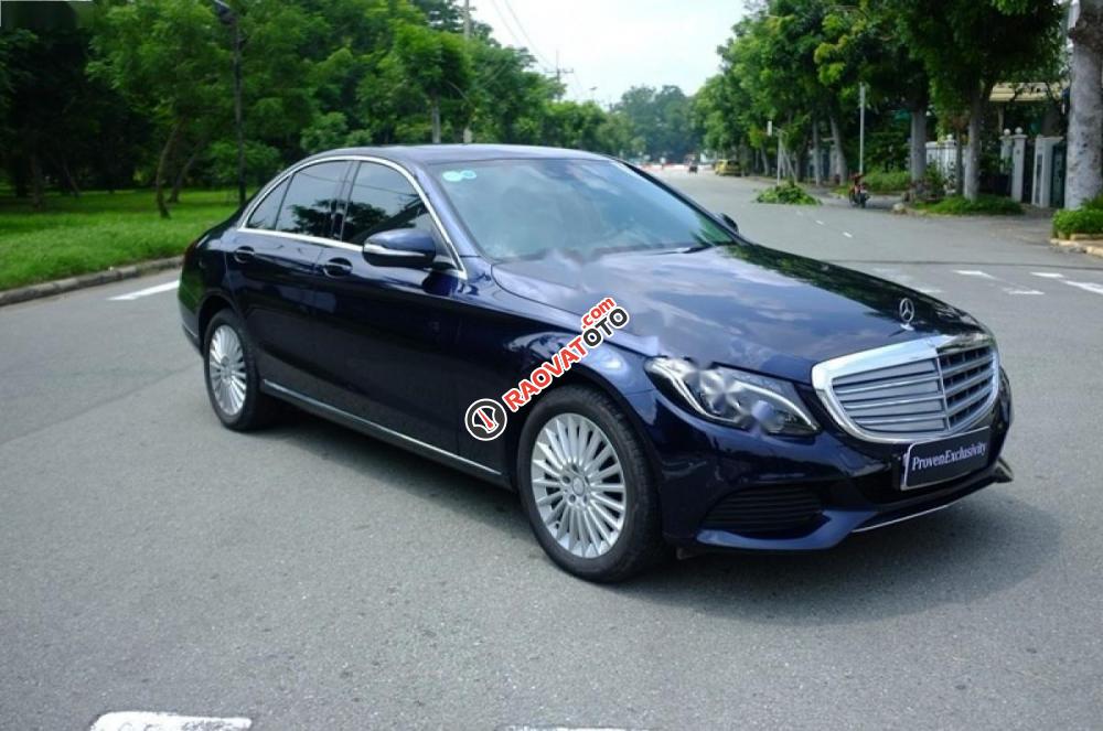 Bán Mercedes C200 đời 2016, màu xanh lam-5