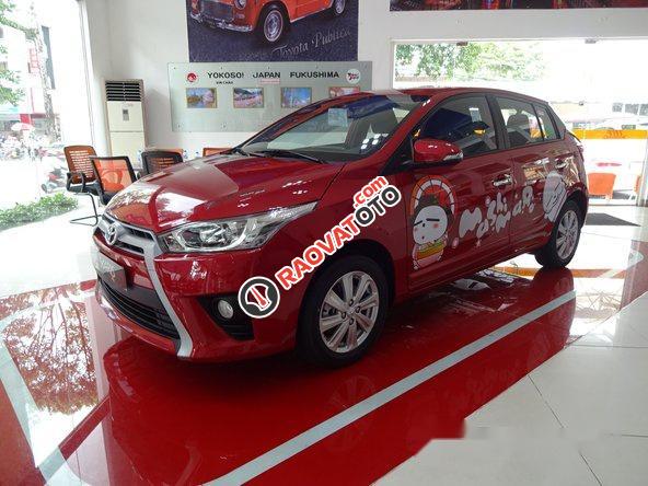 Bán xe Toyota Yaris G AT đời 2017, màu đỏ-0