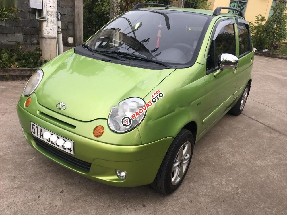 Cần bán Daewoo Matiz SE 0.8 MT năm 2004, màu xanh, xe gia đình, giá 105tr-2