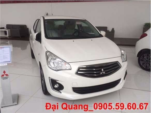 Cần bán Mitsubishi Attrage sản xuất 2017, màu trắng, nhập khẩu chính hãng, 460.5 triệu-1