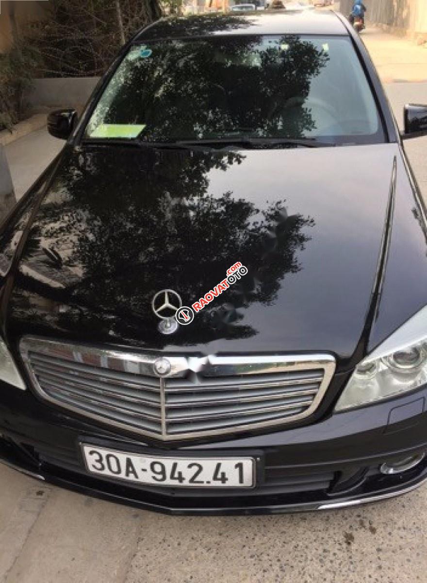 Bán Mercedes C200 Elegance đời 2009, màu đen, 560 triệu-0