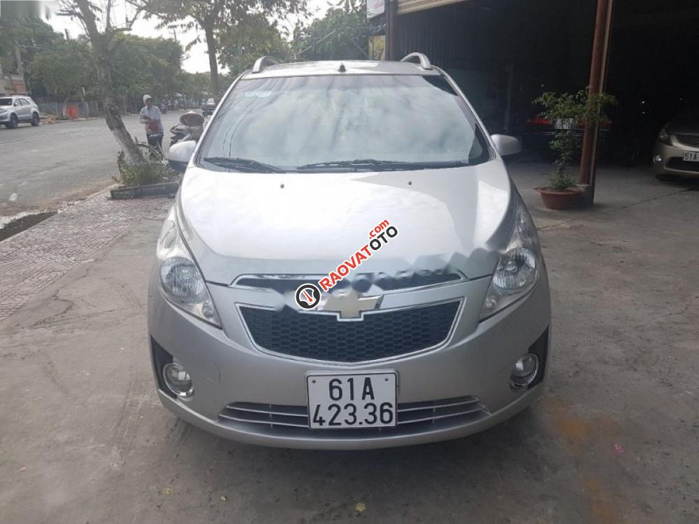 Bán Chevrolet Spark LT 1.2 MT đời 2011, màu bạc, xe gia đình, 195 triệu-1