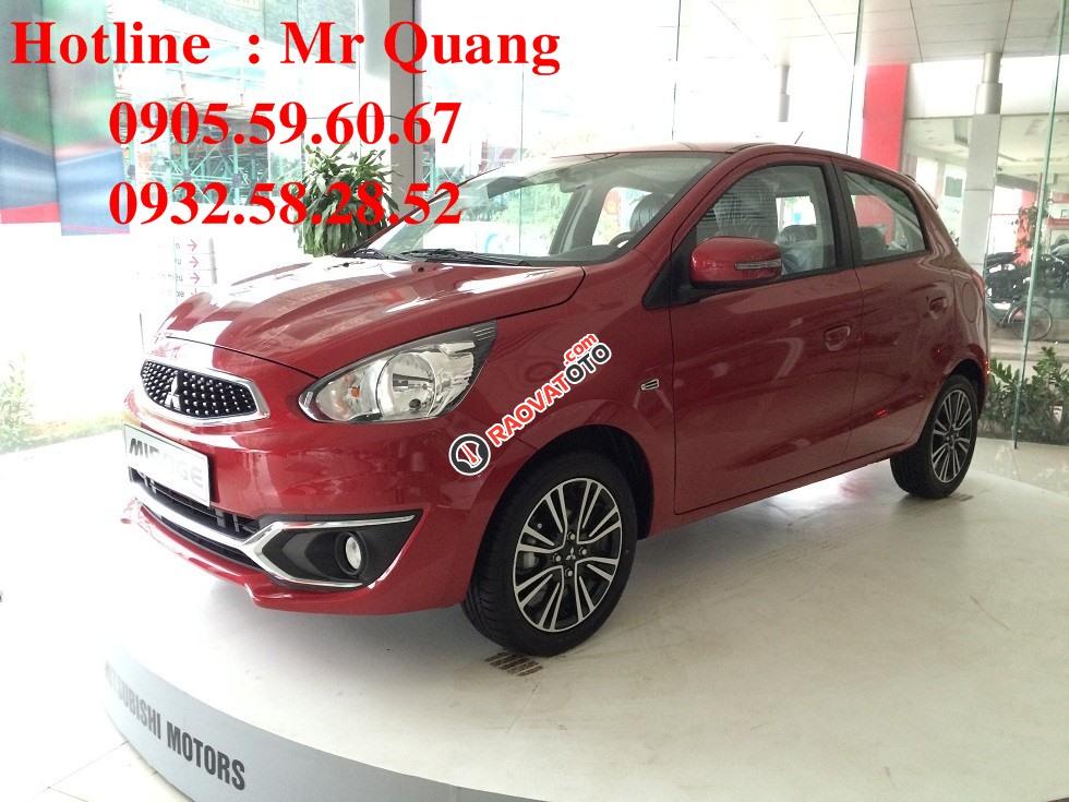 Cần bán xe Mitsubishi Mirage đời 2017, màu đỏ tại Quảng Nam, LH Quang 0905596067-0