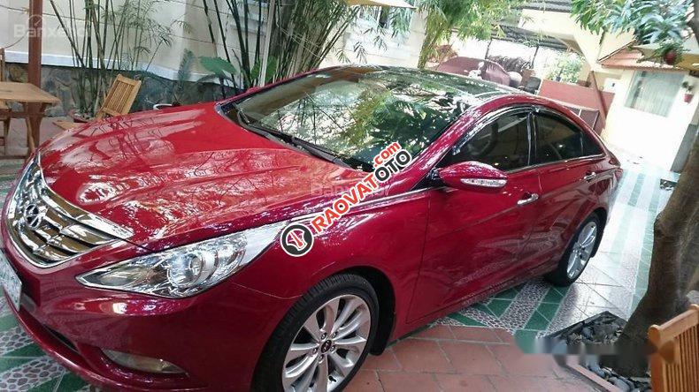 Bán Hyundai Sonata 2011, màu đỏ chính chủ, giá chỉ 500 triệu-0