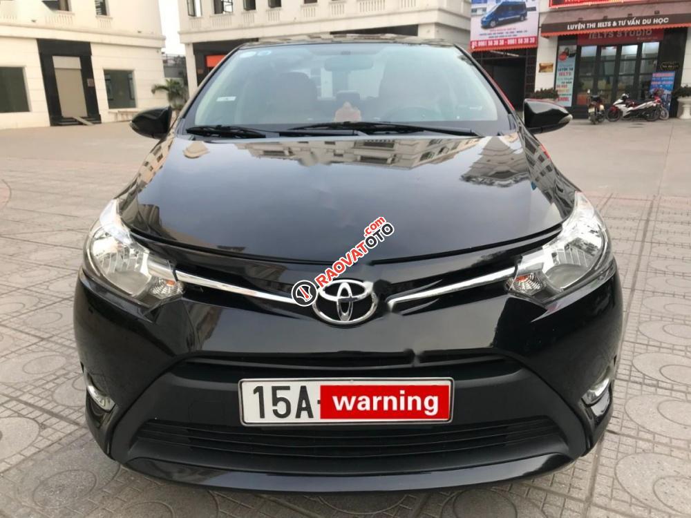 Bán Toyota Vios 1.5E đời 2014, màu đen số tự động-0