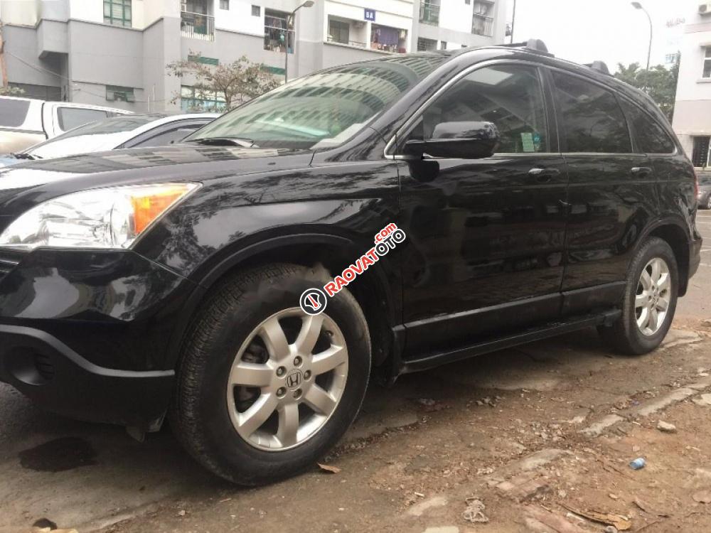 Xe Honda CR V đời 2007, màu đen, xe nhập-1