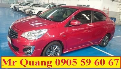 Bán ô tô Mitsubishi Attrage đời 2017, màu đỏ, nhập khẩu nguyên chiếc-1