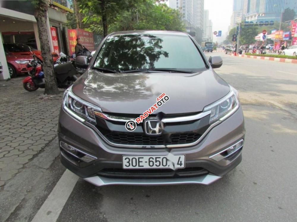 Cần bán xe Honda CR V 2.4 AT đời 2015, màu nâu số tự động, giá 885tr-1