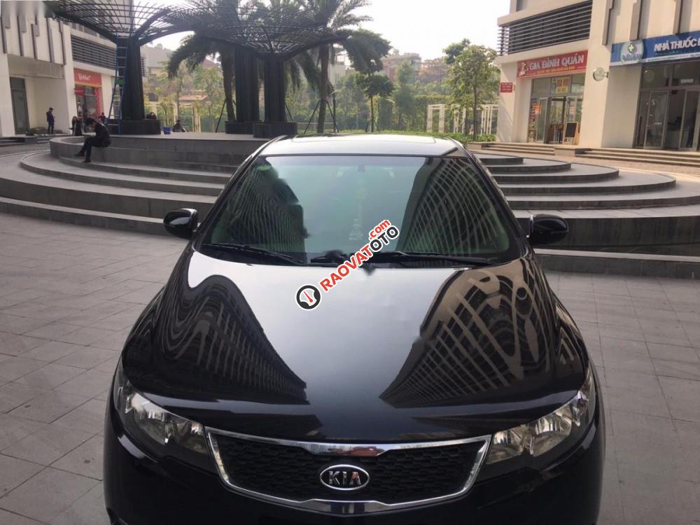 Bán xe Kia Cerato 1.6 AT 2011, màu đen, nhập khẩu Hàn Quốc, giá chỉ 435 triệu-0