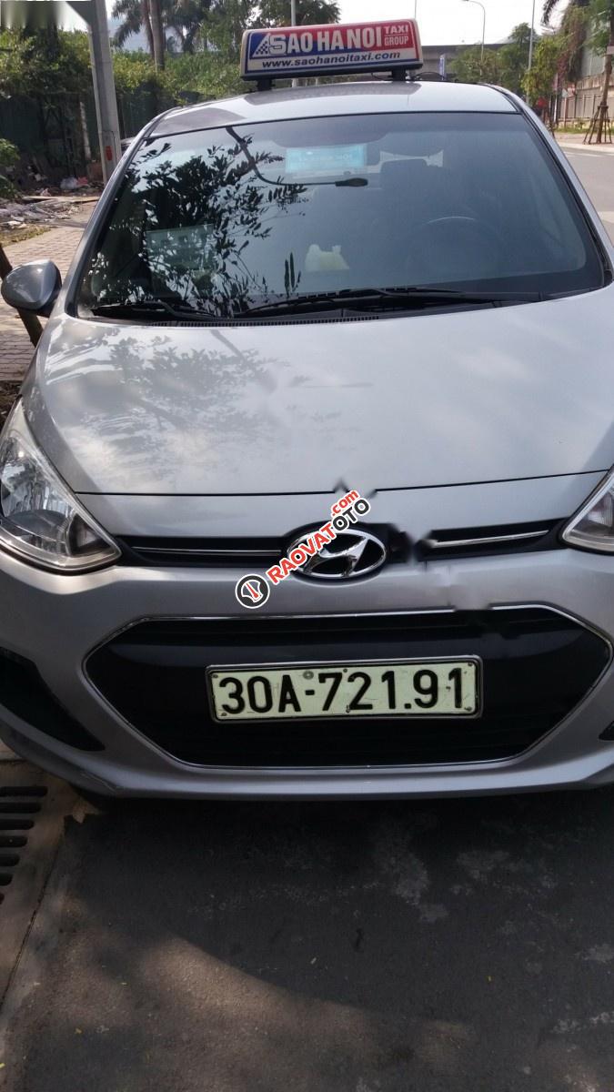 Cần bán xe Hyundai Grand i10 1.2 MT Base đời 2015, màu bạc, nhập khẩu-0