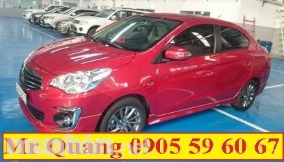 Bán ô tô Mitsubishi Attrage đời 2017, màu đỏ, nhập khẩu nguyên chiếc-0