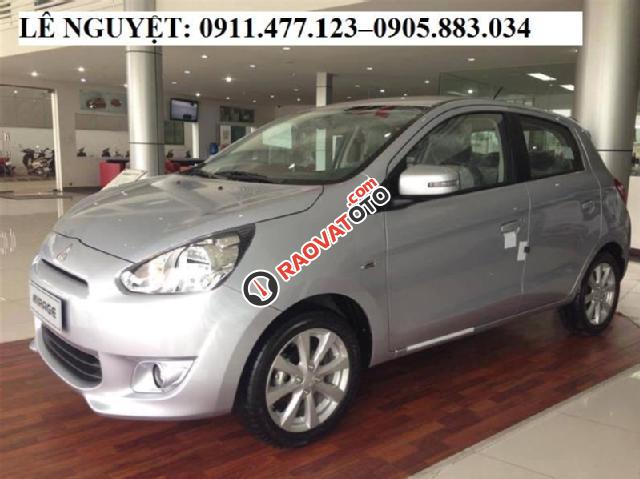 Cần bán xe Mitsubishi Mirage mới đời 2018, màu bạc, nhập khẩu nguyên chiếc, liên hệ Lê Nguyệt: 0911.477.123-0