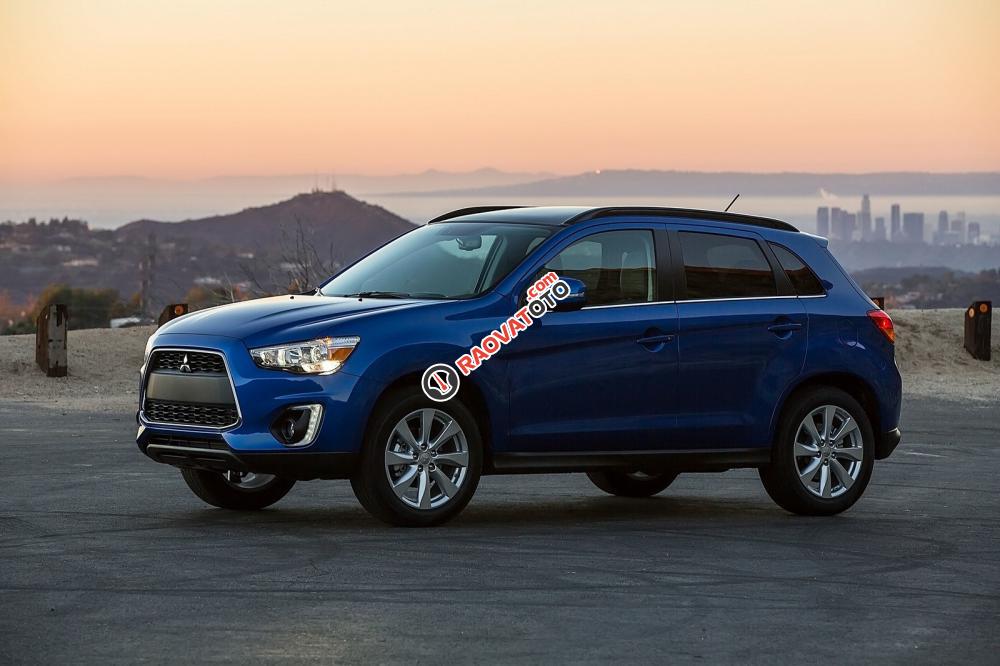 Bán Mitsubishi Outlander Sport GLS 2017, màu xanh, nhập Nhật, trả góp, khuyến mãi tốt, giao ngay, 937tr LH 0935588699-6