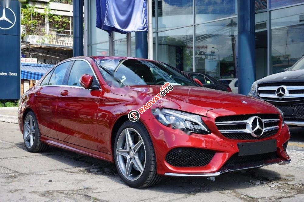 Cần bán Mercedes C300 AMG đời 2017, màu đỏ-5