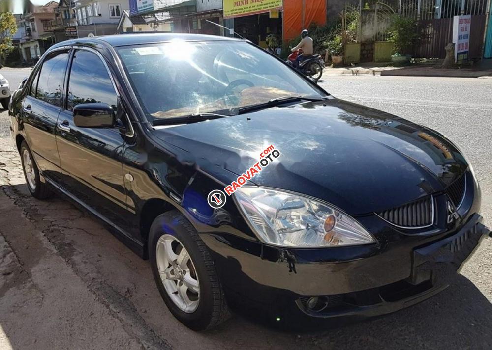 Bán Mitsubishi Lancer sản xuất 2005, màu đen, số tự động-0