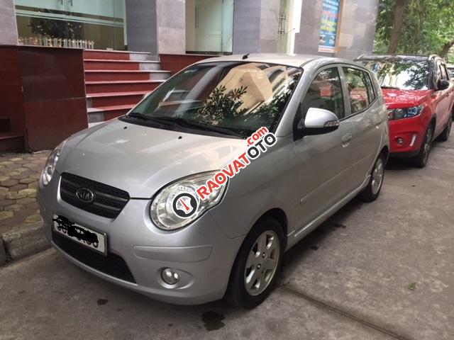 Bán ô tô Kia Morning SX đời 2008, số tự động (AT), màu bạc, xe gia đình, nữ lái, giá 205tr-5