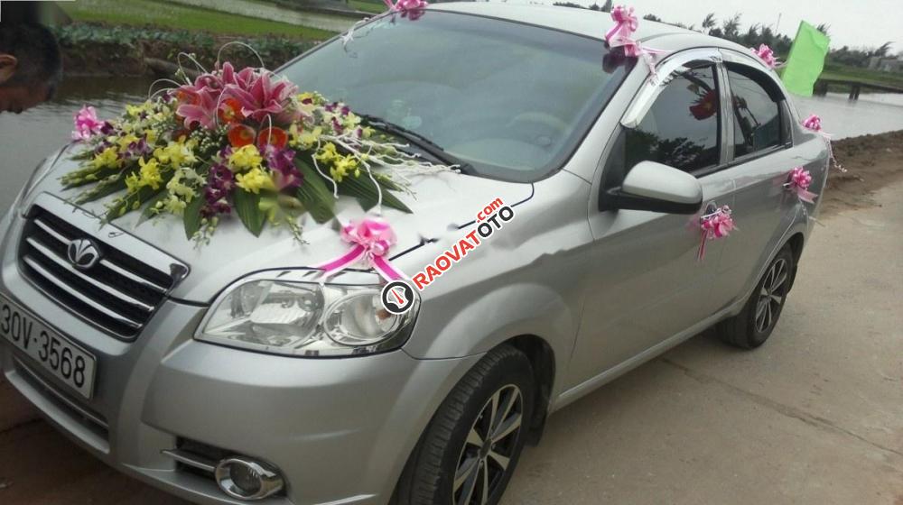 Bán ô tô Daewoo Gentra đời 2009, màu bạc xe gia đình-4