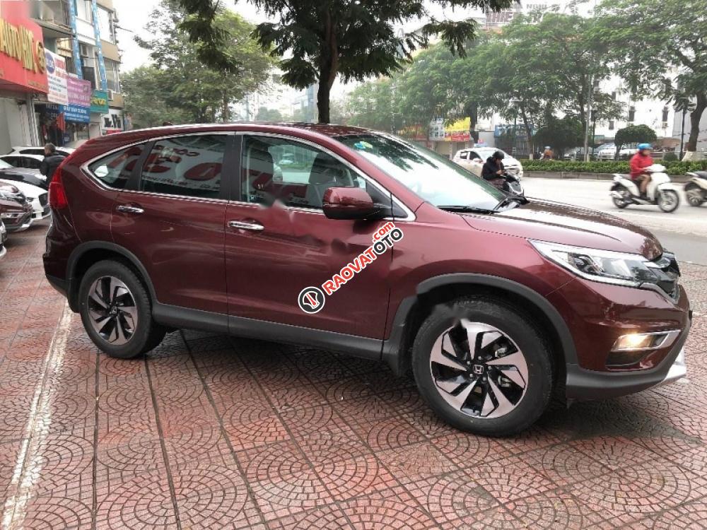 Bán Honda CR V 2.4 năm 2017, màu đỏ-6