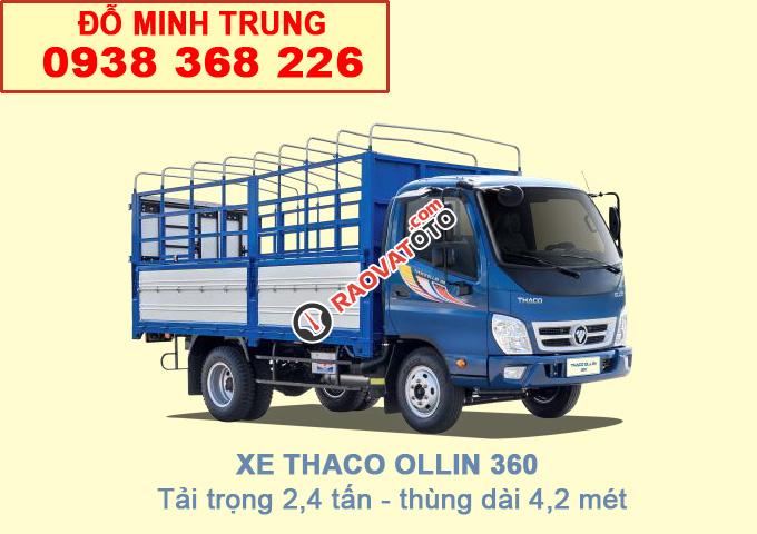 Bán xe tải Thaco Ollin 360, tải trọng 2.15 tấn vào thành phố Thaco Long An-1