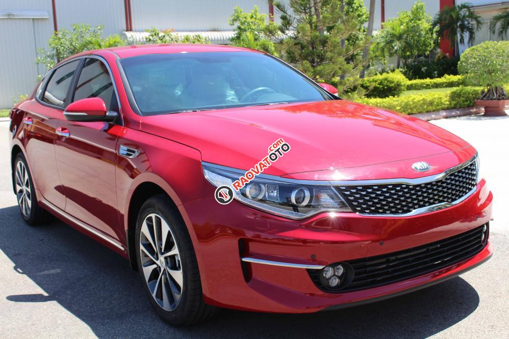 Bán Kia Optima 2.0AT sản xuất 2017, màu đỏ, có xe giao ngay-1