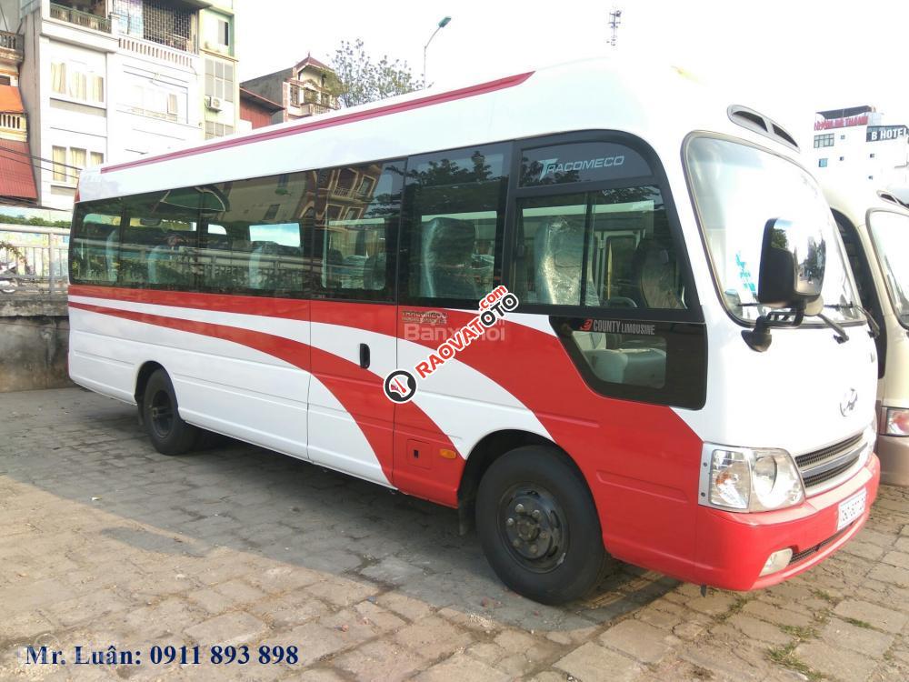 Bán xe 29 chỗ Hyundai County thân dài 3 cục, giá 1 tỷ 350 triệu, mới nhất 2017-8