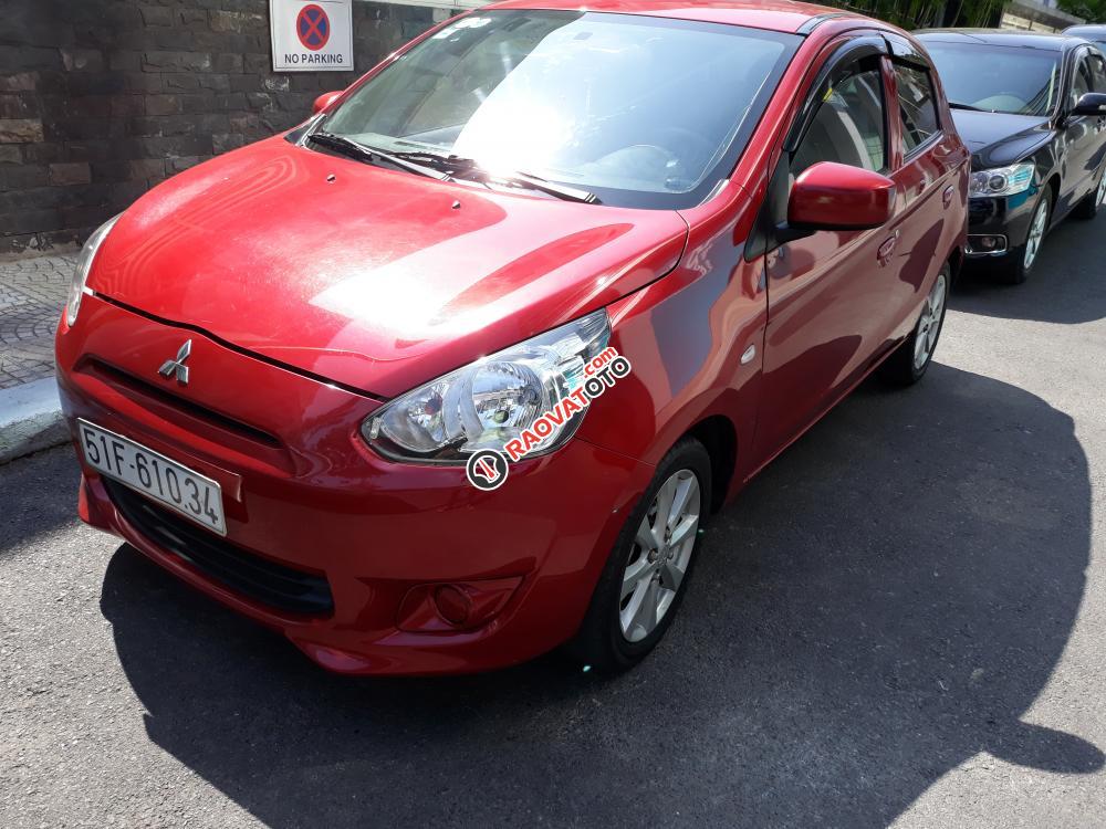 Bán ô tô Mitsubishi Mirage MT năm 2015, màu đỏ, chính chủ.-1