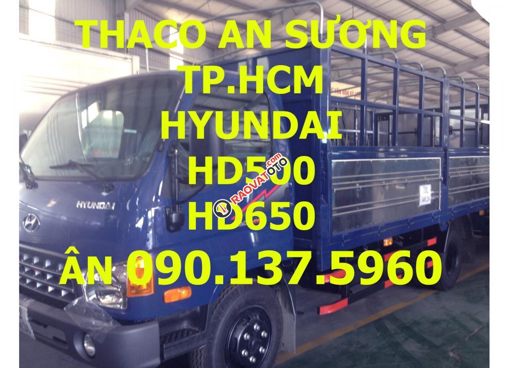 TP. HCM Thaco Hyundai HD500 5 tấn, thùng kín, màu xanh, sản xuất mới-6