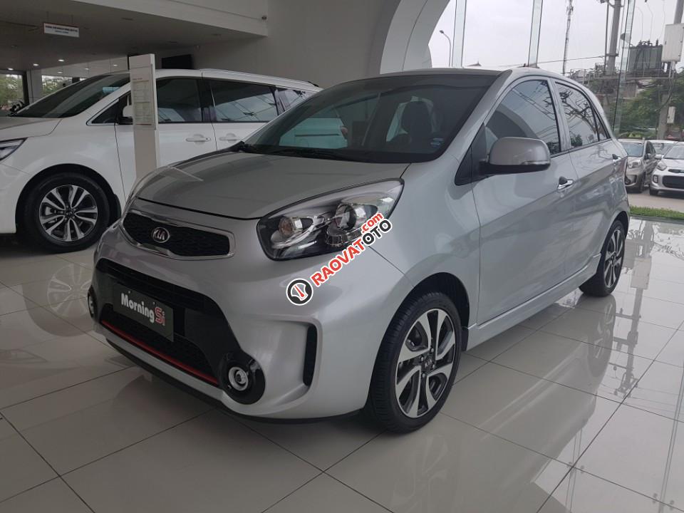 Kia Morning S MT đời 2018, màu bạc, giá sập sàn - LH 0966108885-0