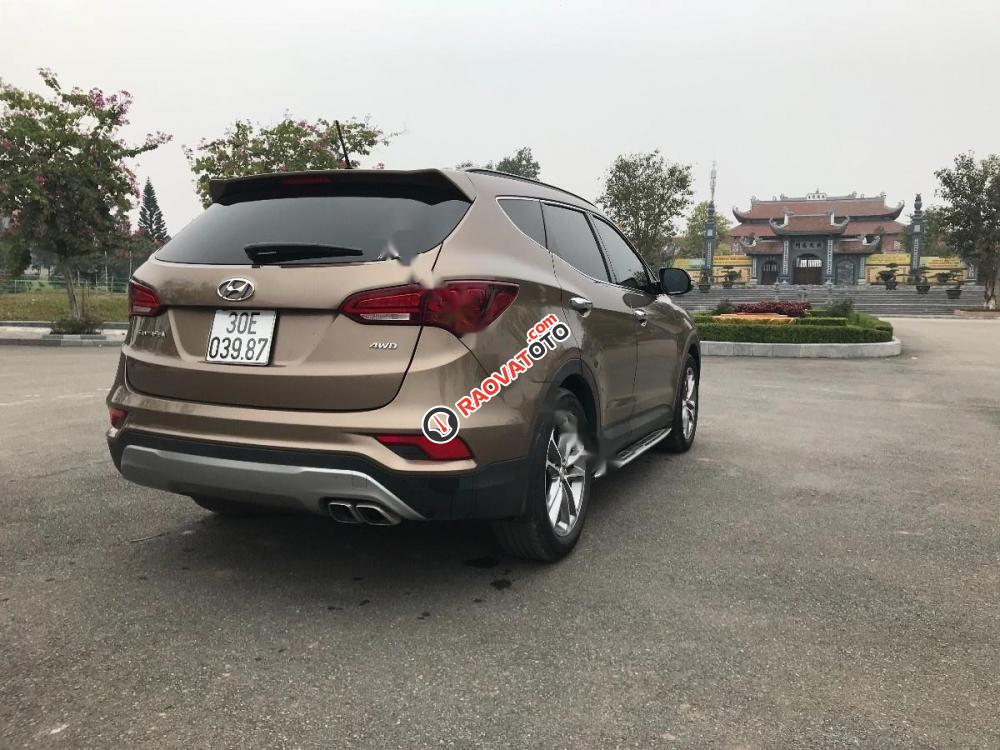 Bán Hyundai Santa Fe 4WD 2016, màu nâu-0