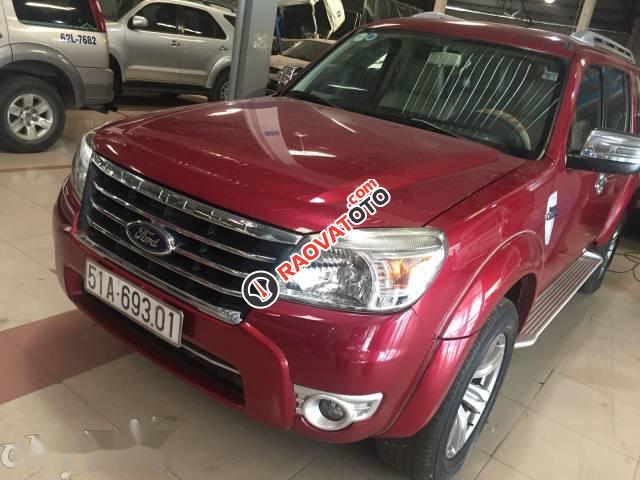 Cần bán lại xe Ford Everest 4x2 MT đời 2011, màu đỏ, giá 575tr-0